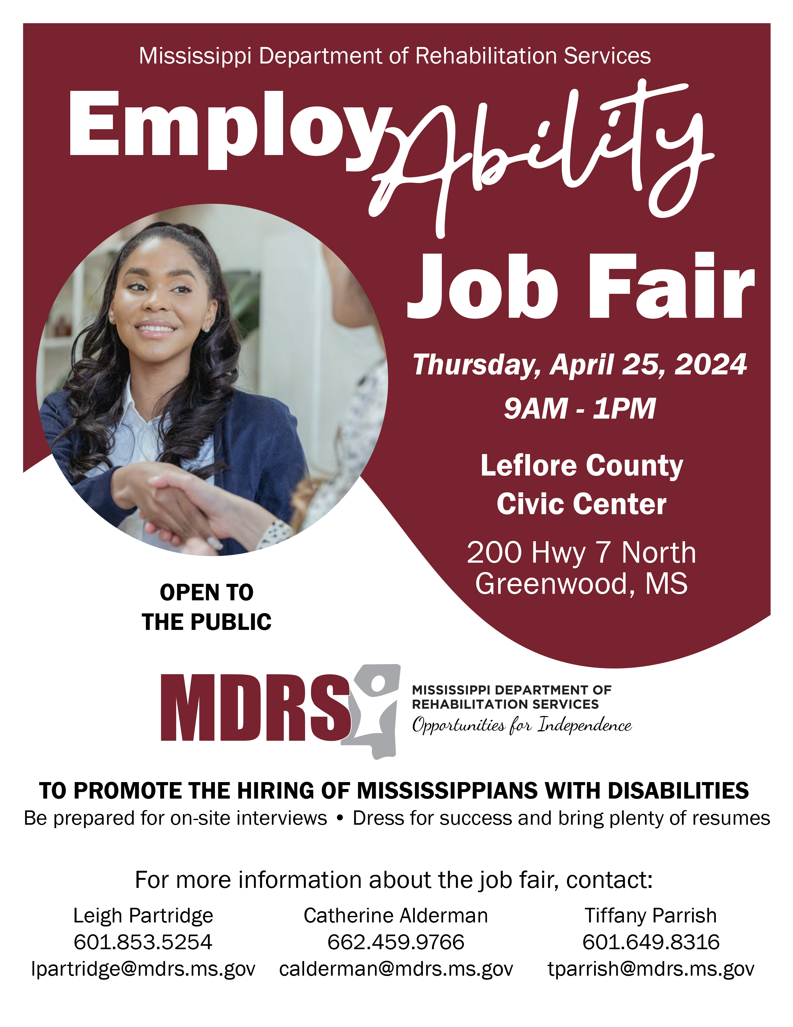 Greenwood EmployAbility Job Fair mdrs